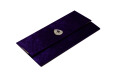 Purple Velvet Jewelled Wedding Card MCC 6647 Card