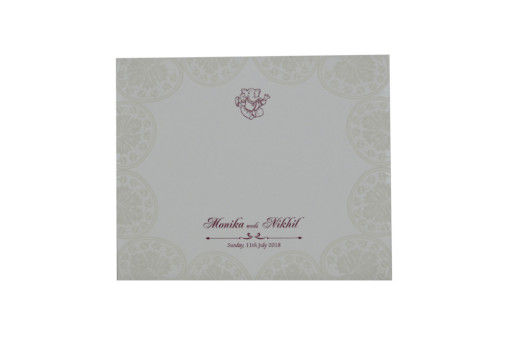 Designer Hindu Wedding Card GC 1023
