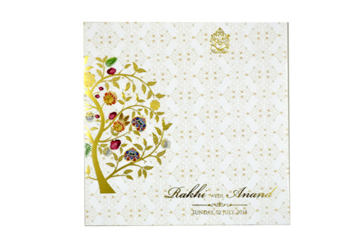 Tree of Life Theme Designer Wedding Card GC 2052