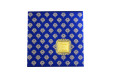 Designer Golden Print Wedding Card LM 111 Blue