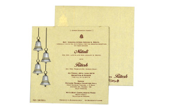 Bell Theme Lasre Cut Invitation LM 144 Bell