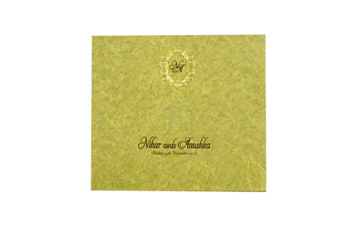 Golden Wedding Card Design PR 552