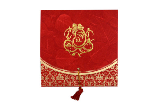 Budget Hindu Wedding Card RB 1459 RED