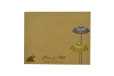 Elephant and Floral Theme Laser Cut Wooden Wedding Card RN 2257